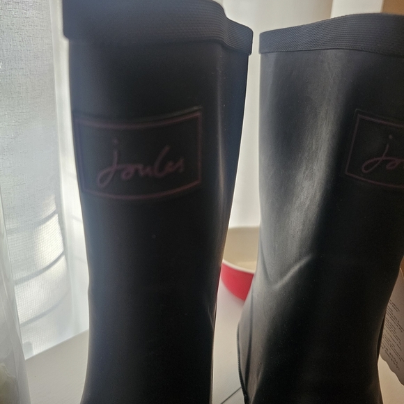 Joules Black Women's Toe Warming Rain Boots - Picture 4 of 14